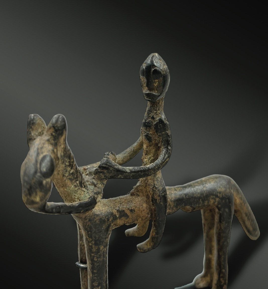 Statuette Figuring A Rider - Dogon Culture, Mali - 19th Century Or Earlier-photo-2
