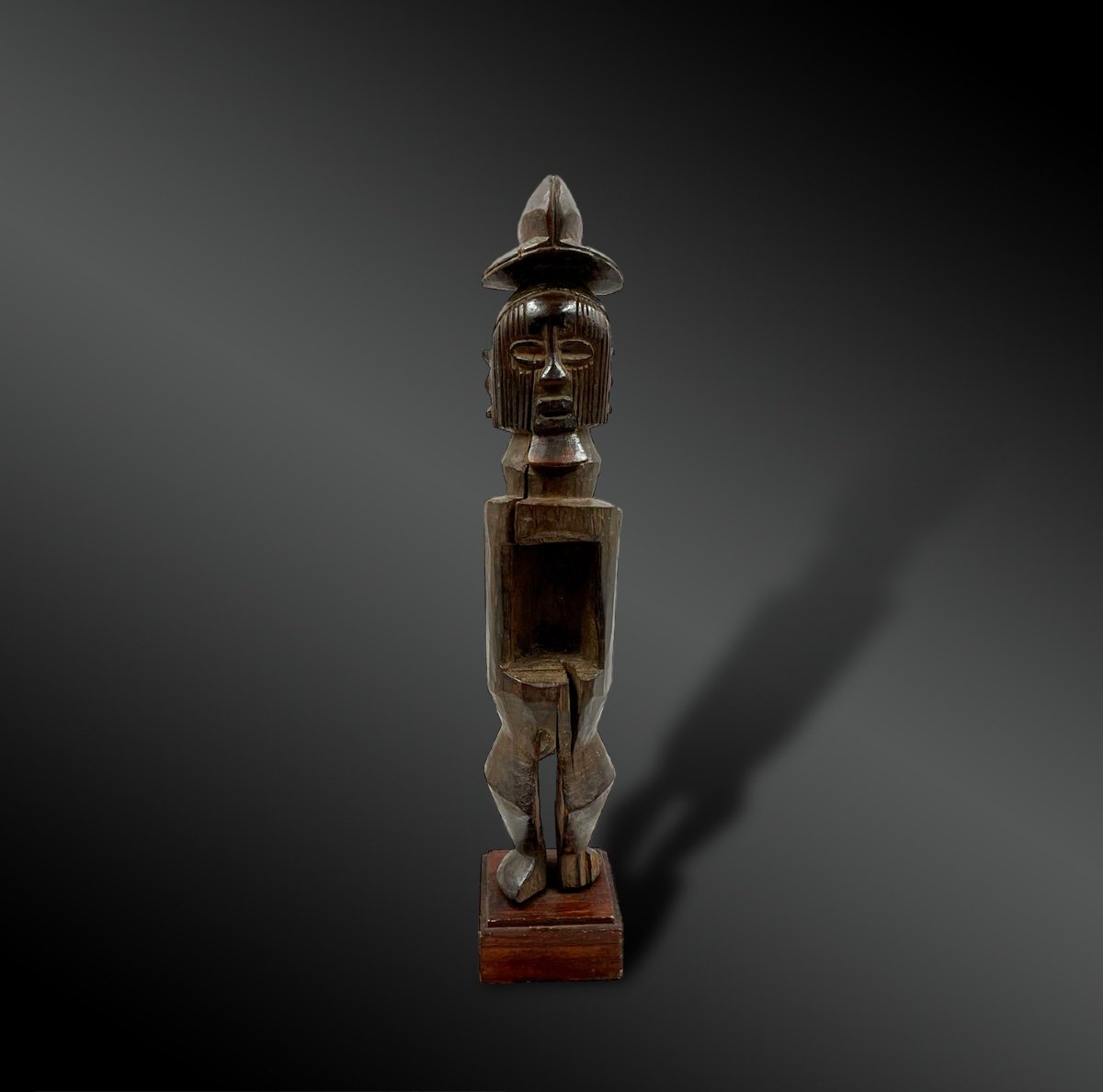 Statuette Anthropomorphe - Culture Téké, République Du Congo - Première Moitié Du XXème Siècle-photo-2