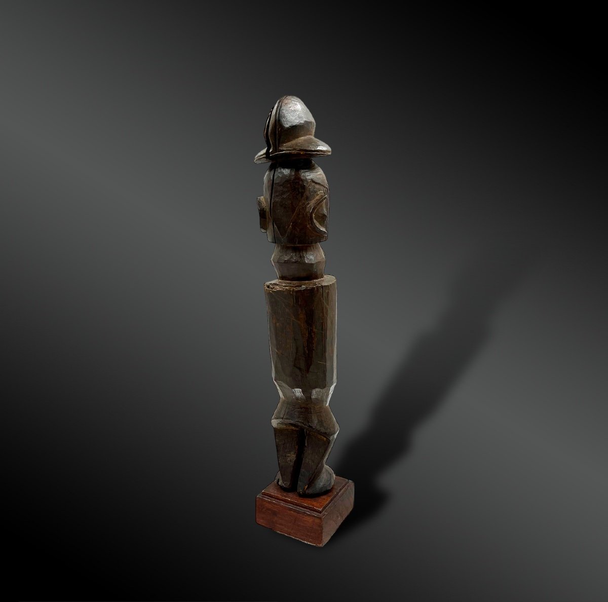 Anthropomorphic Statuette - Téké Culture, Republic Of Congo - First Half Of The 20th Century-photo-3