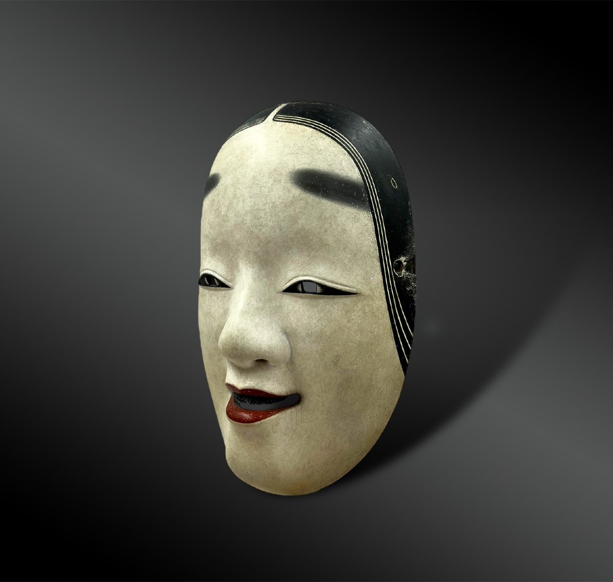 Masque De Ko-omote Du Théâtre Nō - Japon - Epoque Edo, Début Du XVIIIème Siècle -photo-2