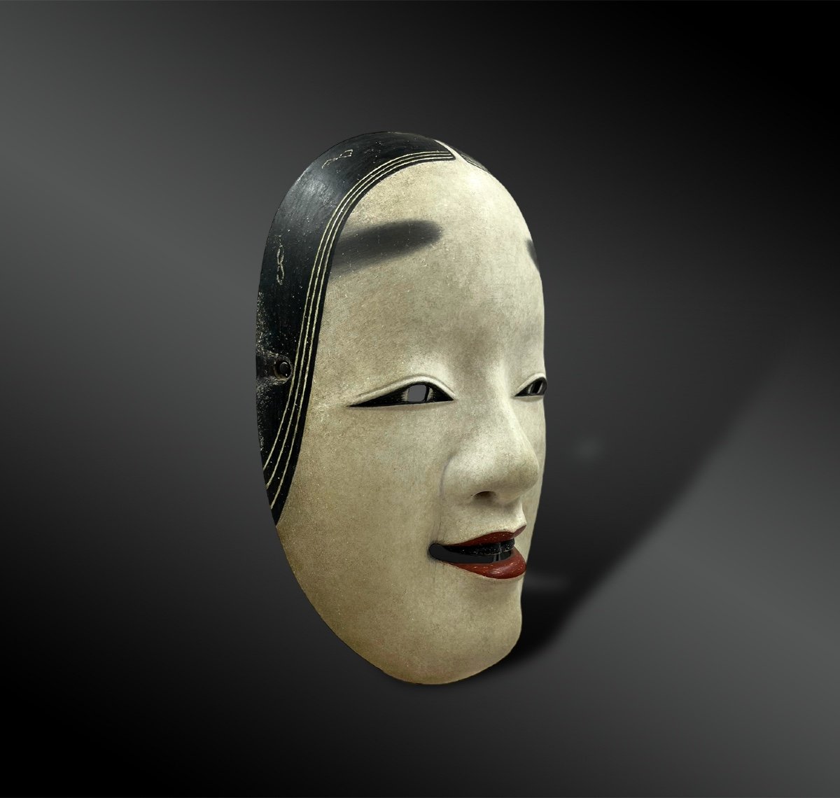 Masque De Ko-omote Du Théâtre Nō - Japon - Epoque Edo, Début Du XVIIIème Siècle -photo-3