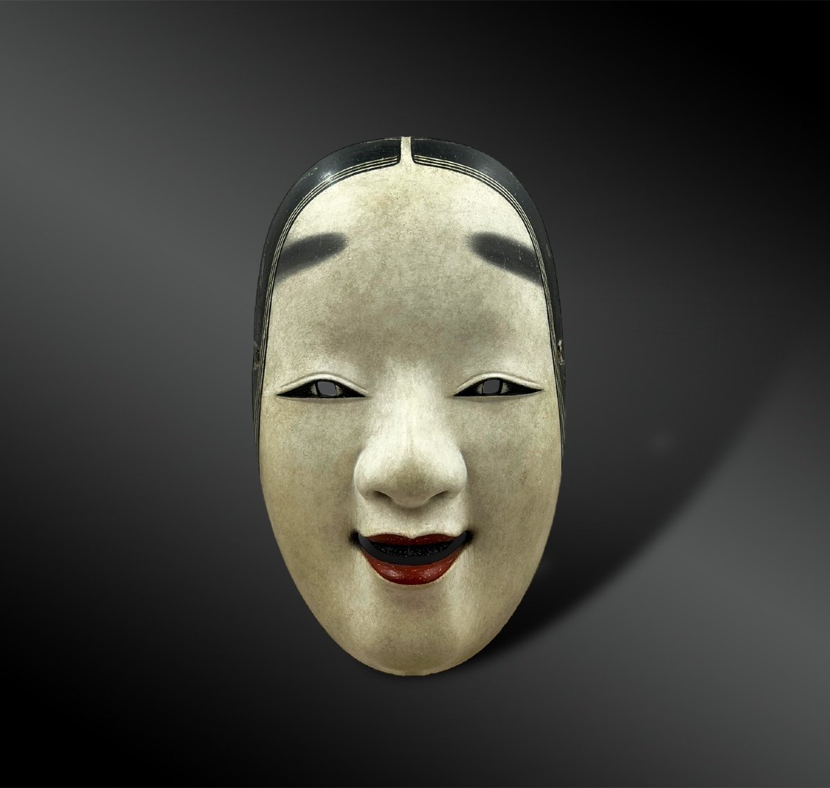 Masque De Ko-omote Du Théâtre Nō - Japon - Epoque Edo, Début Du XVIIIème Siècle 