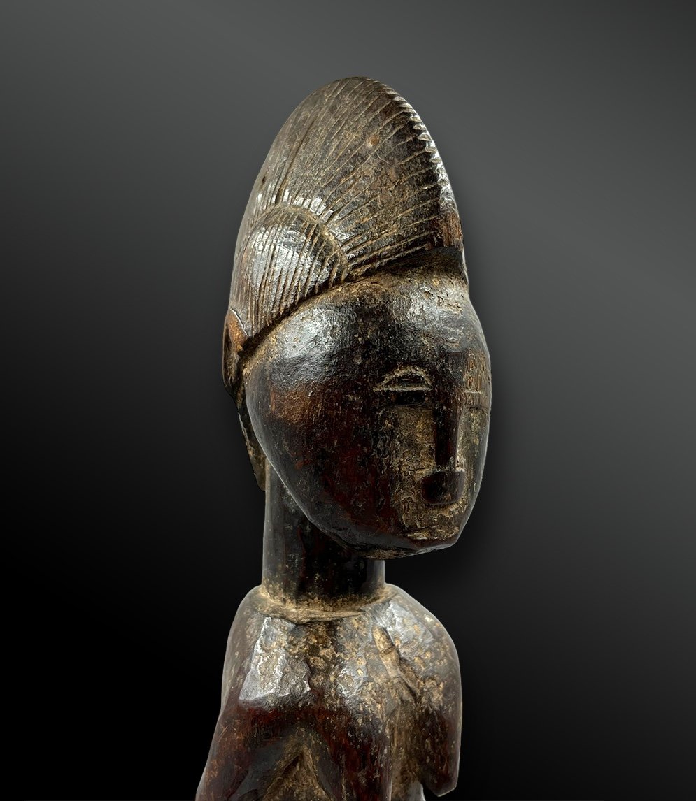 Female Statuette - Baoulé, Ivory Coast - First Half Of The 20th Century-photo-2