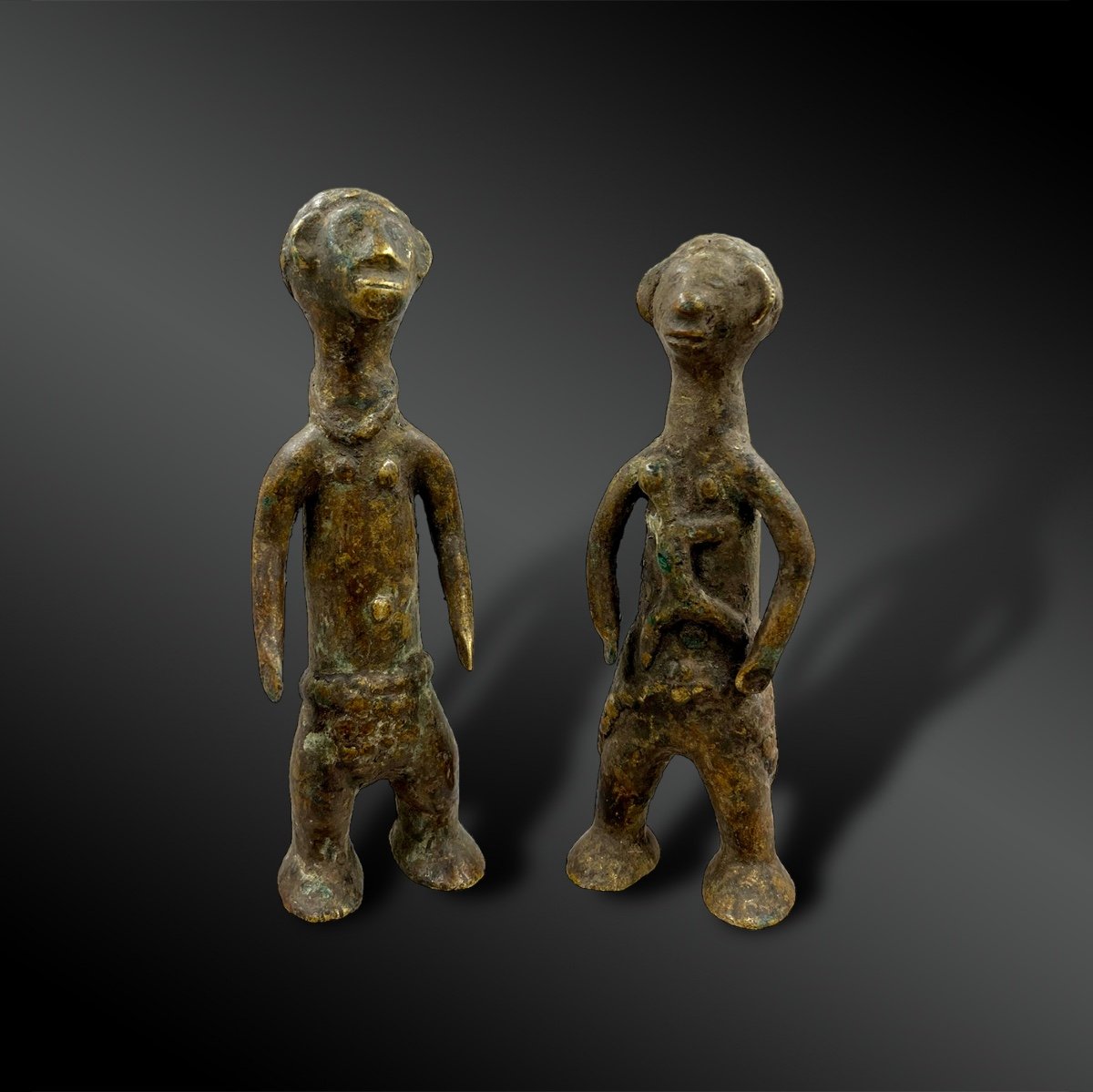 Couple - Mambila/véré Culture, Cameroon - First Half Of The 20th Century  