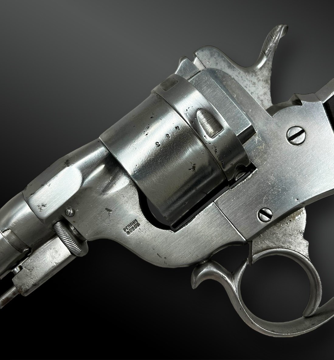 Revolver Perrin Modèle 1859, 2ème Type - Paris, France - XIXème Siècle-photo-3