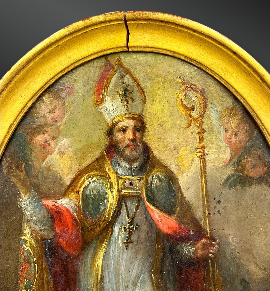 German School From The 18th Century - Bishop - Ulrich Of Augsburg-photo-3