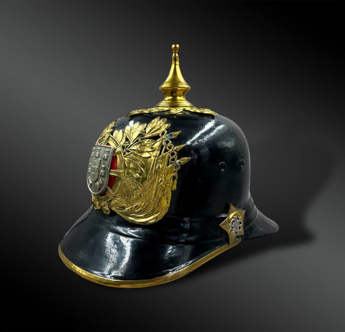 Casque Du Régiment D’infanterie De La Garde Nationale Républicaine - Portugal - XIXème Siècle-photo-2