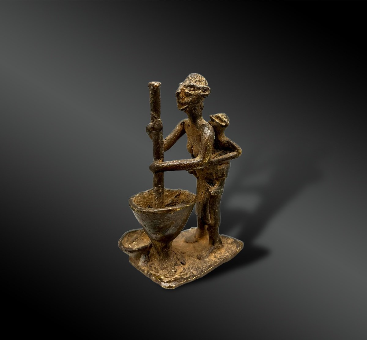 Poids à Peser La Poudre D’or - Culture Akan, Ghana Et Côte D’ivoire  - XIXème Siècle-photo-2