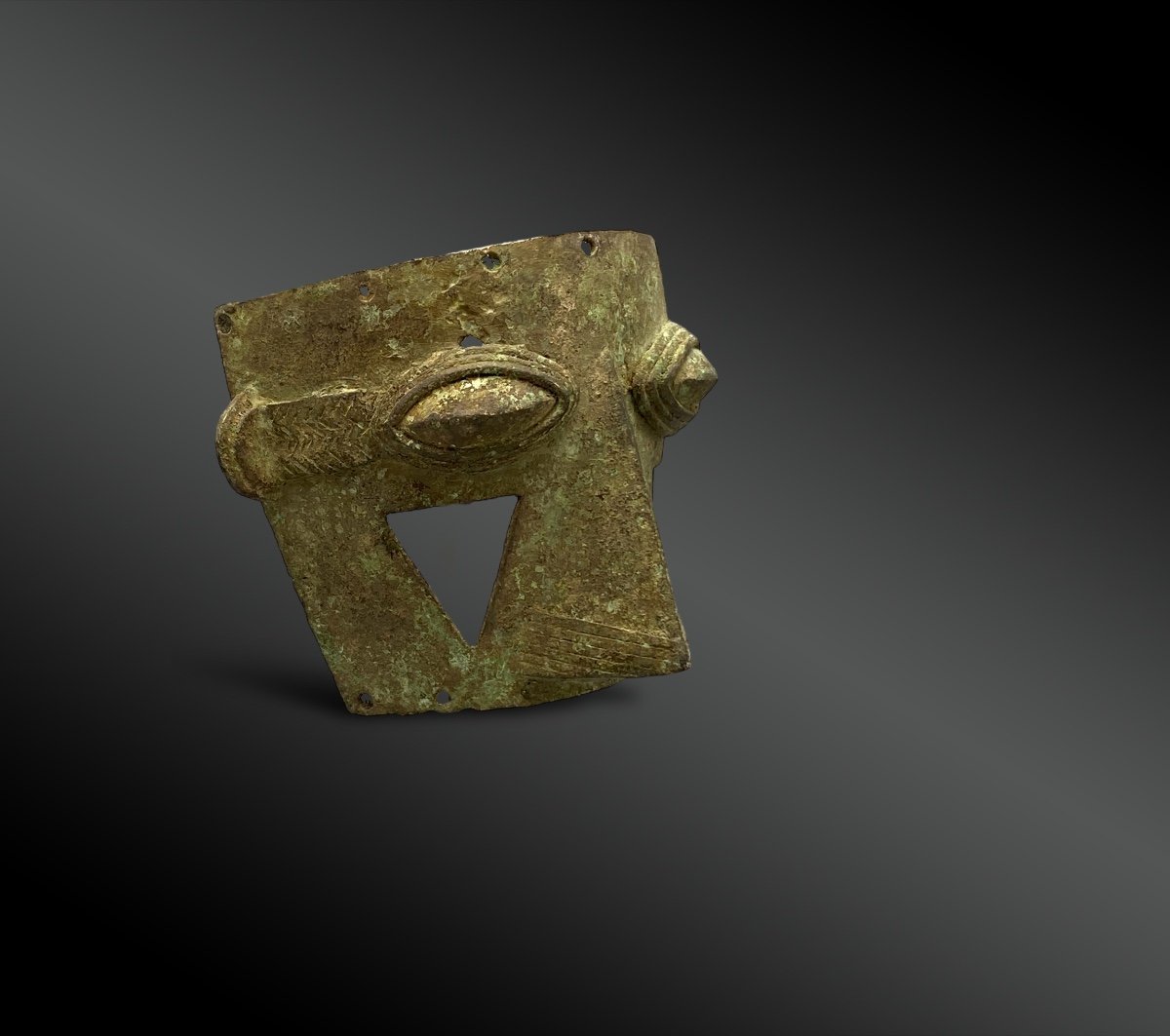 Half Facial Mask Culture Presumably Kuba, Congo Rdc 20th Century -photo-3