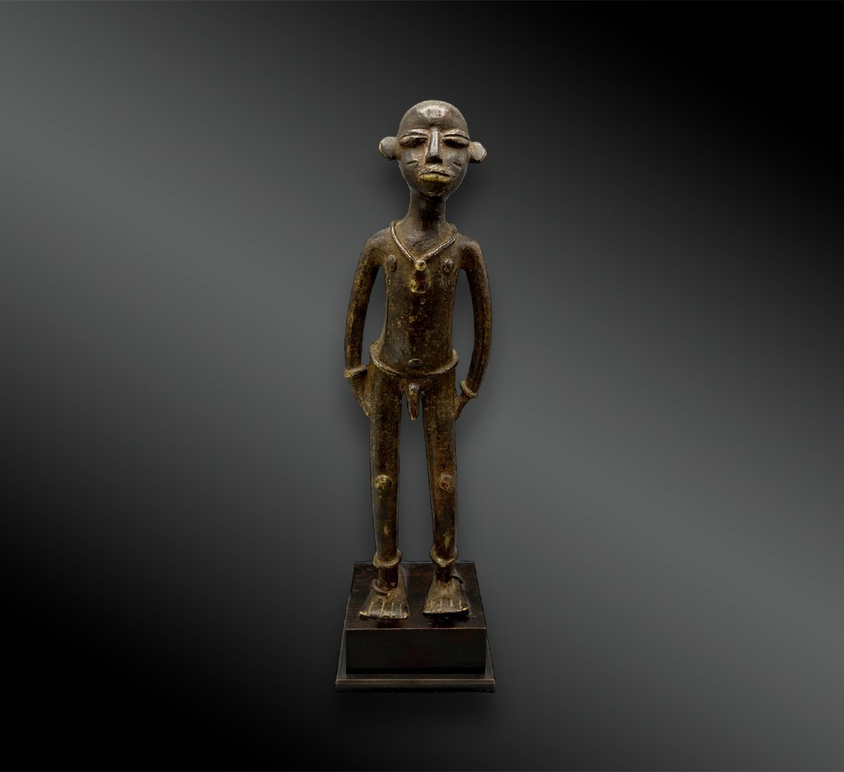 Statuette Of A Man Standing - Baoulé Culture, Ivory Coast-photo-2
