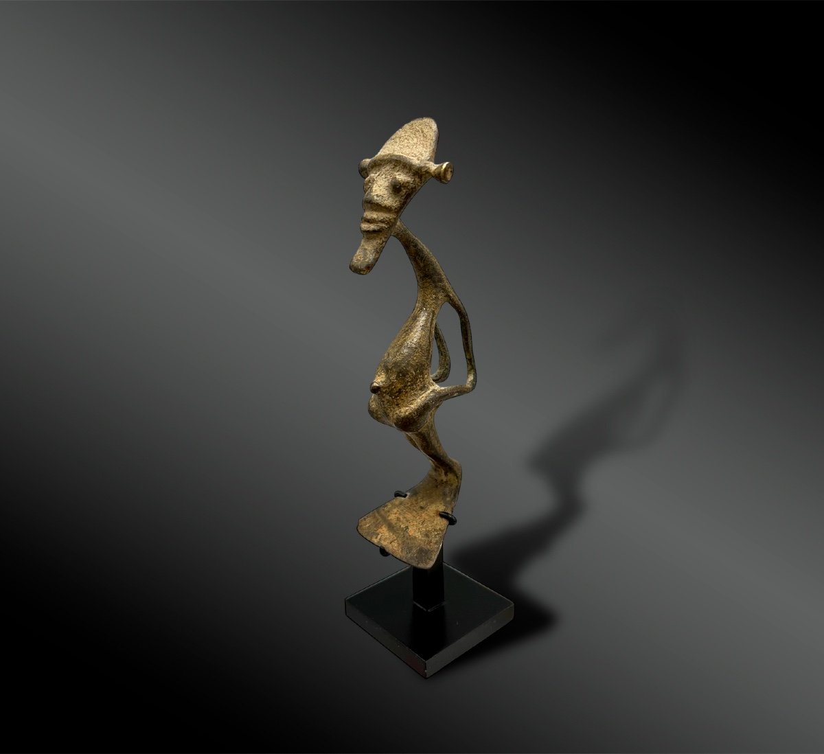 Statuette Anthropomorphe - Culture Kulango, Côte D’ivoire Et Ghana - Vers 1900-photo-3
