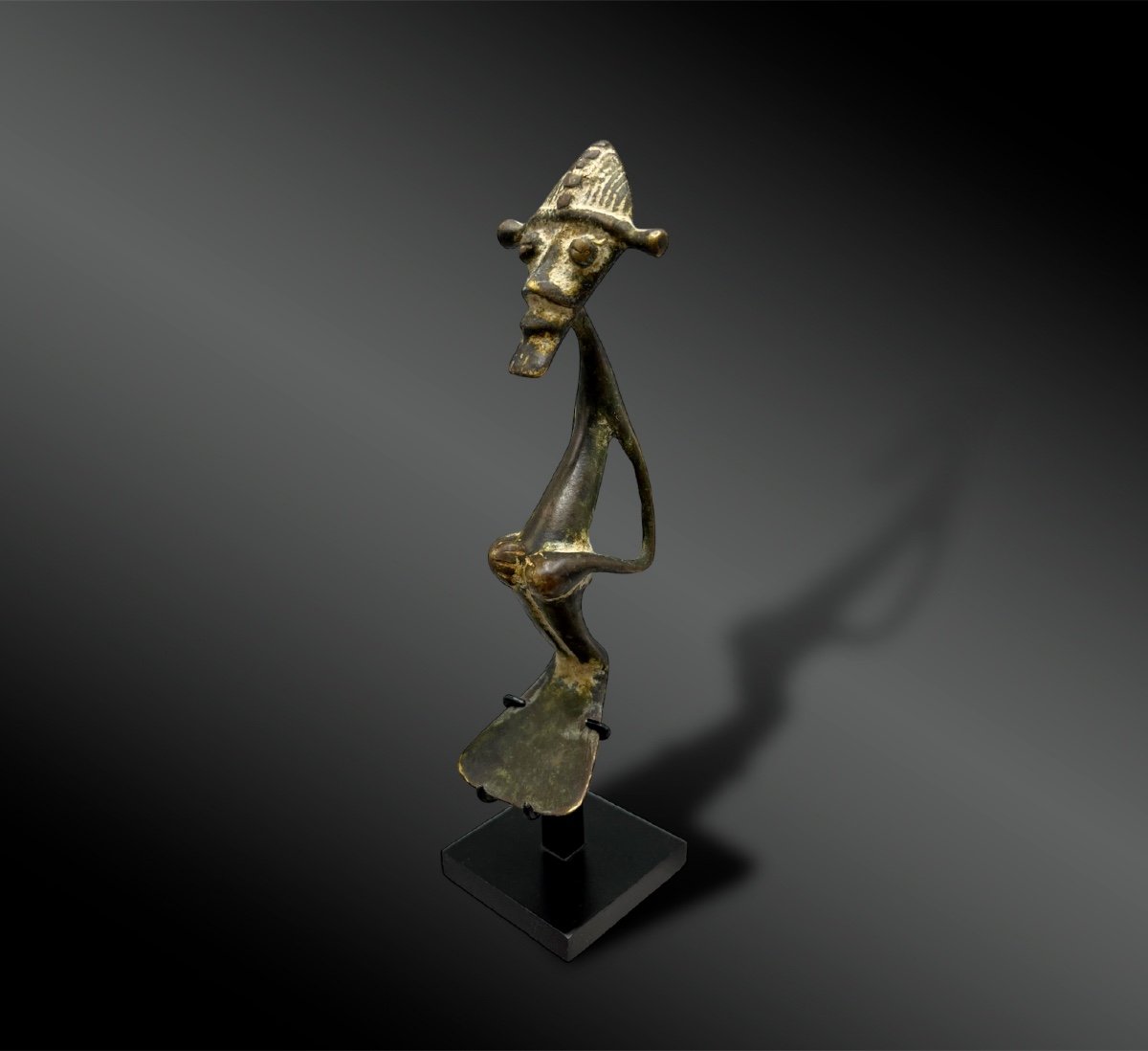 Statuette Anthropomorphe - Culture Kulango, Côte D’ivoire Et Ghana - Vers 1900-photo-2