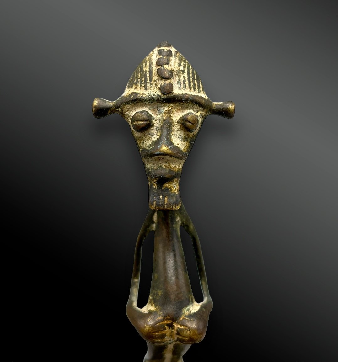 Statuette Anthropomorphe - Culture Kulango, Côte D’ivoire Et Ghana - Vers 1900-photo-3