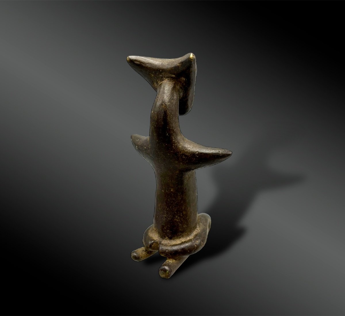 Statuette De Génie - Culture Kulango, Côte D’ivoire - XIXème Siècle Ou Antérieur-photo-3