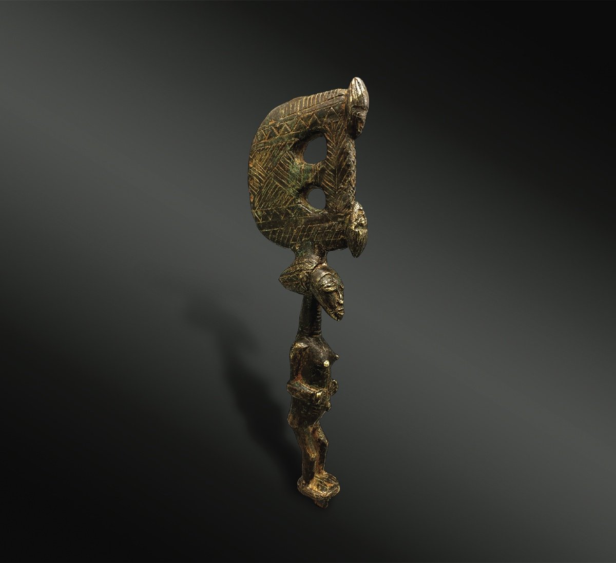 Divinatory Bell Hammer Called Laouré - Baoulé Culture, Ivory Coast