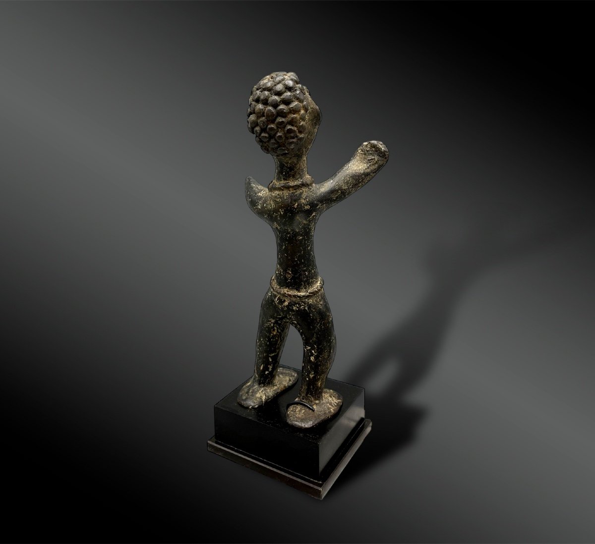 Statuette Féminine Se Tenant Debout - Vallée Du Niger - XIXème Siècle Ou Antérieur-photo-4