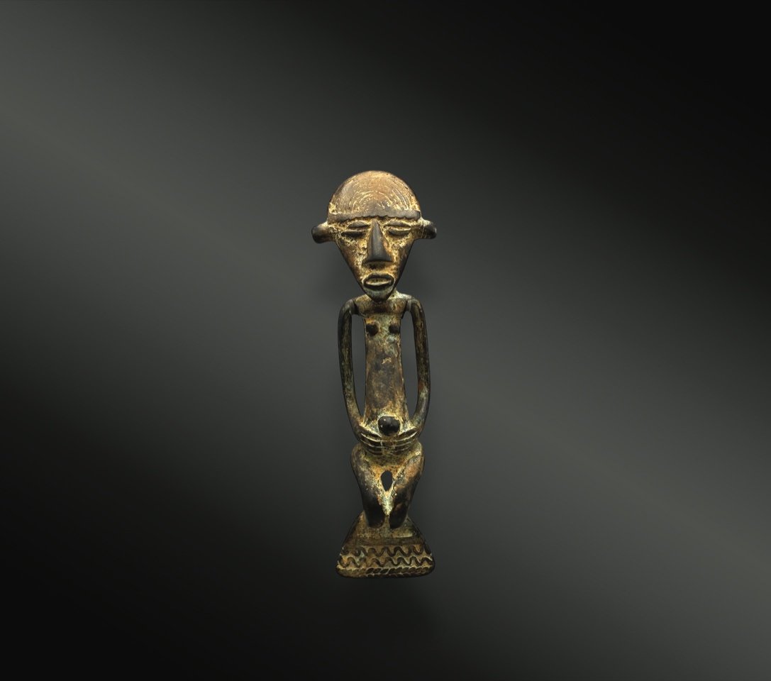 Anthropomorphic Statuette - Kulango Culture, Ivory Coast And Ghana - Circa 1900-photo-2