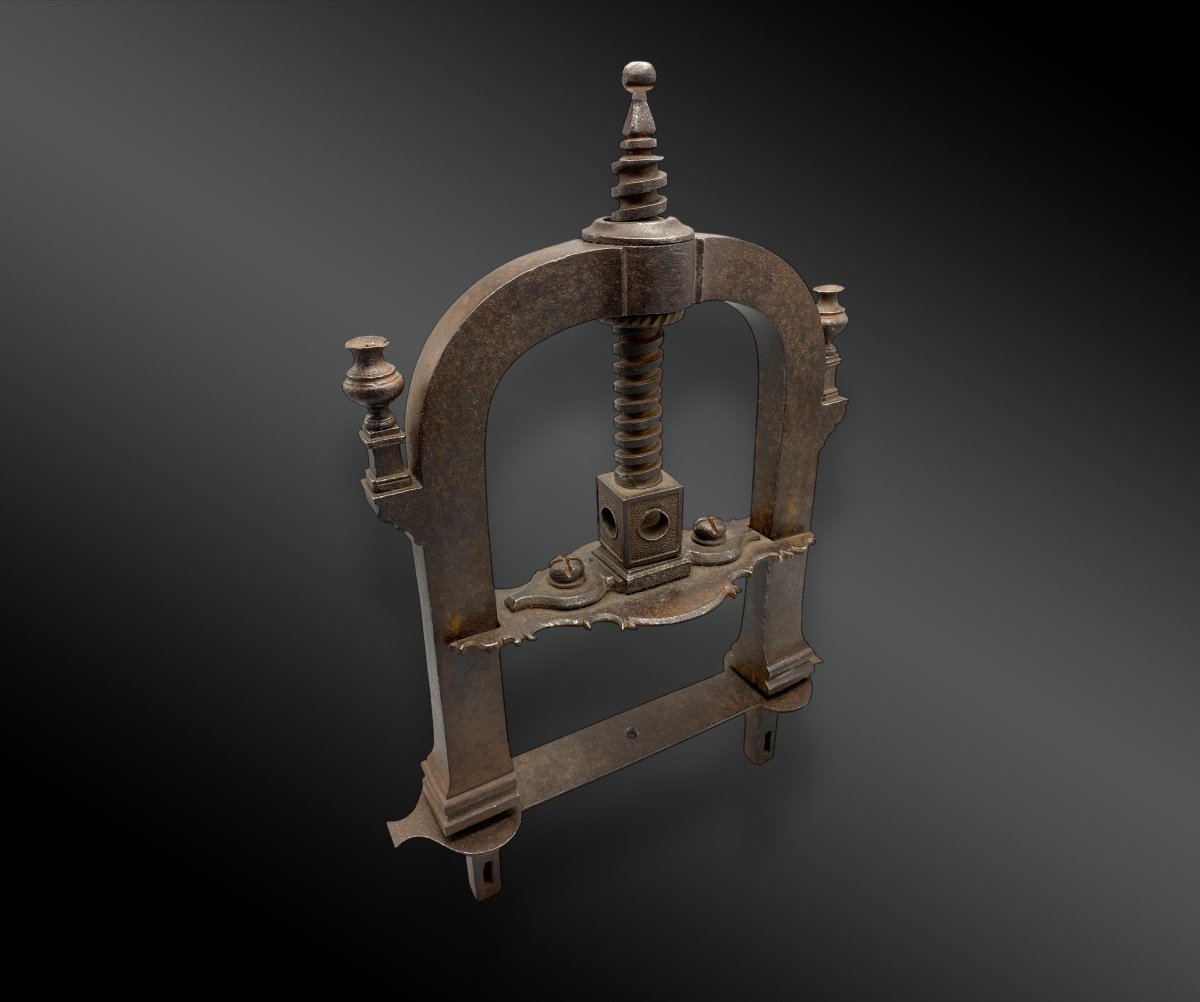 Hand Press, Wrought Iron France XVIIIth