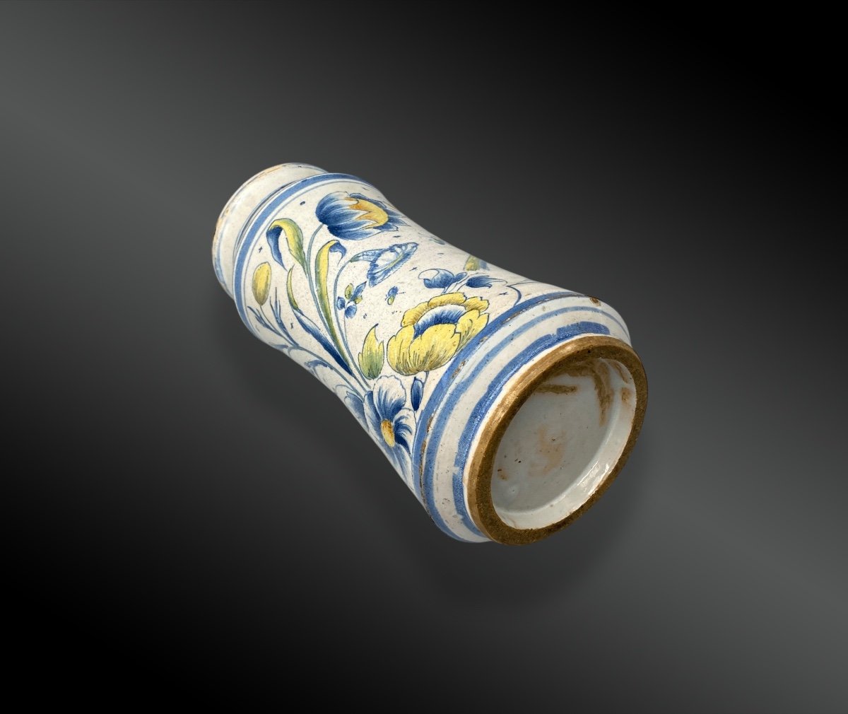 Pharmacy Jar Or Albarello Muel, Province Of Zaragoza, Aragon, Spain Late 17th Century -photo-4