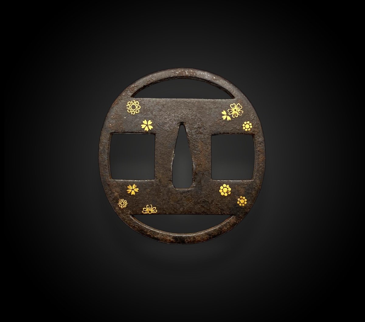 Tsuba En Fer, Maru Gata ; Avec Certificat Nbthk Japon – époque Edo (1606 – 1868)-photo-2
