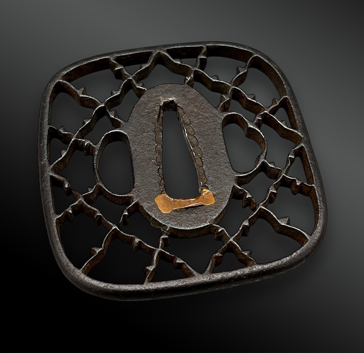 Tsuba Kaku Maru Gata - Japan - Edo Period (1603-1868)-photo-2