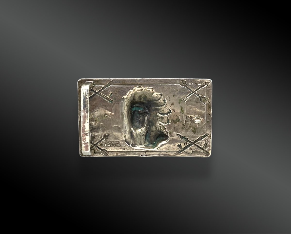 Usa Belt Buckle, 1950 Silver-photo-3