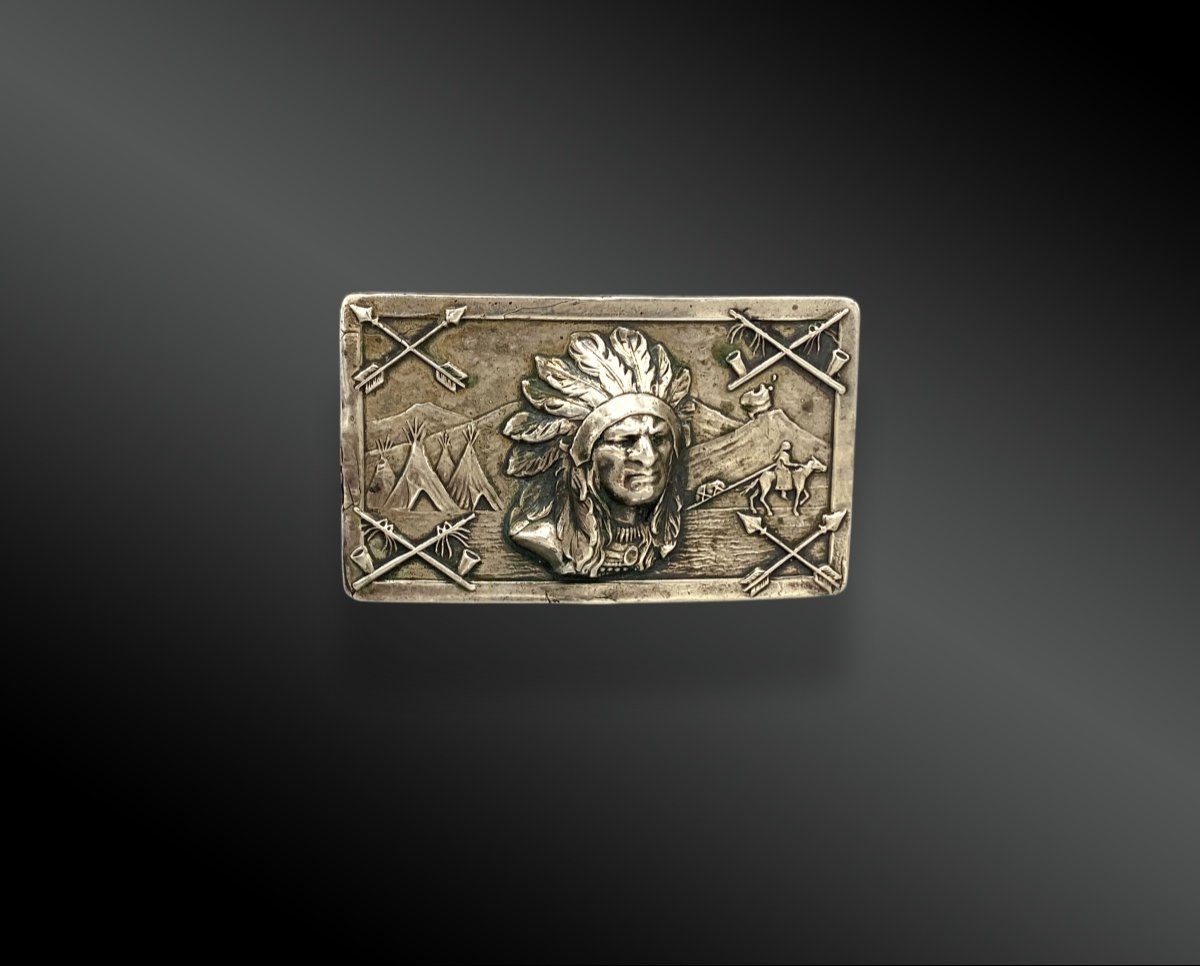 Usa Belt Buckle, 1950 Silver