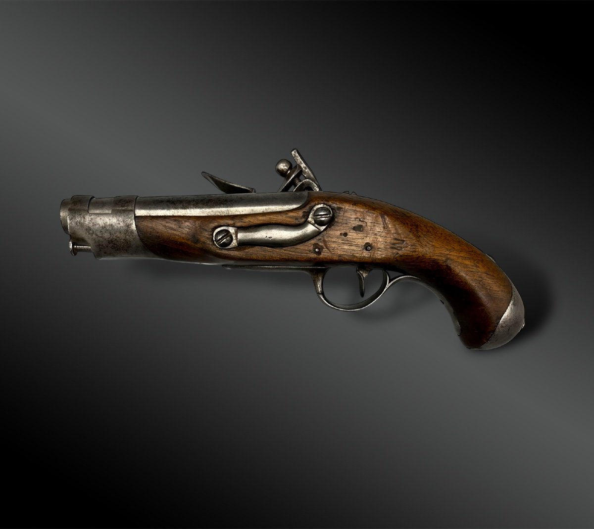 Gendarmerie Pistol Model Year Ix, Manufacture Nationale De Maubeuge - France - 19th Century-photo-3
