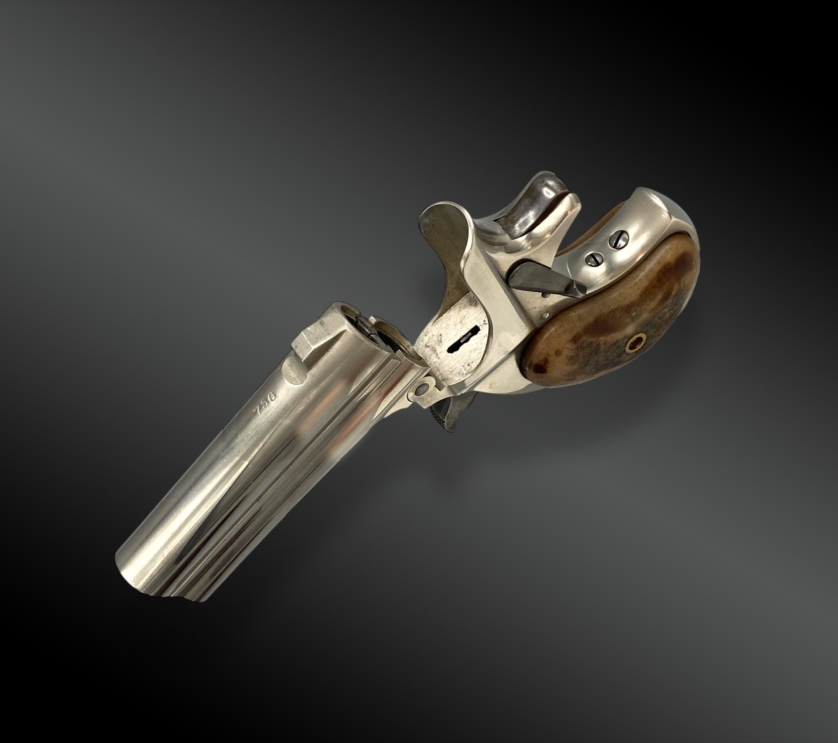 Remington Double Deringer Pistol, 3rd Model; With Holster. United States - 19th Century-photo-4