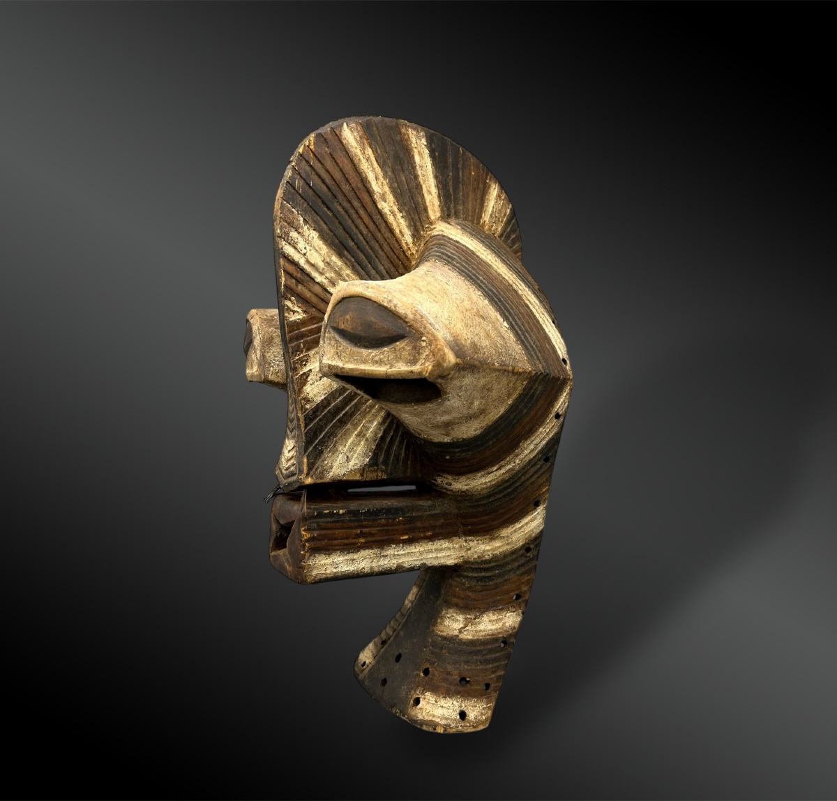 Kifwebe Mask - Songye / Luba Culture, Zaire, Drc - First Half Of The 20th Century-photo-2