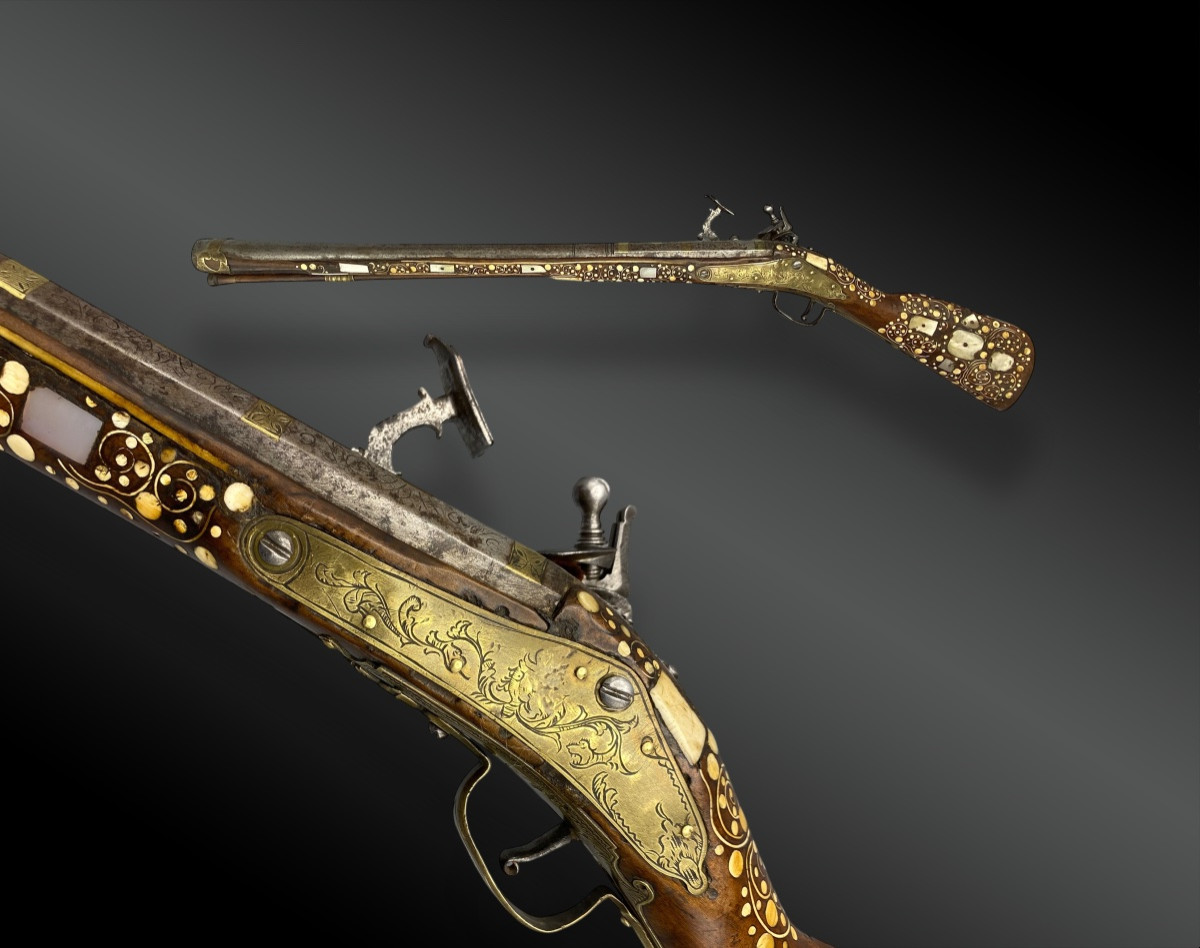 Court fusil trombloné, platine à chenapan Pologne, Silésie, fin XVIIème -photo-2