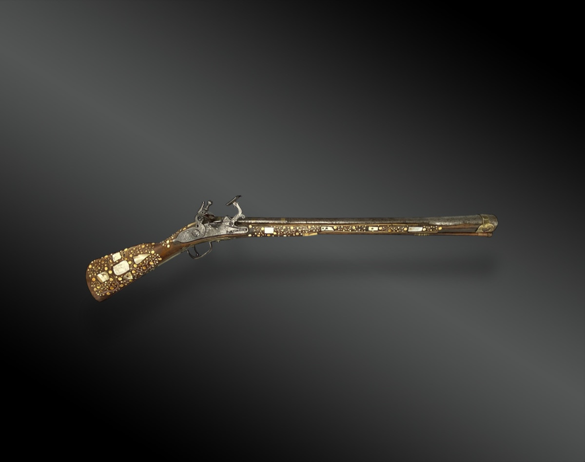 Court fusil trombloné, platine à chenapan Pologne, Silésie, fin XVIIème 