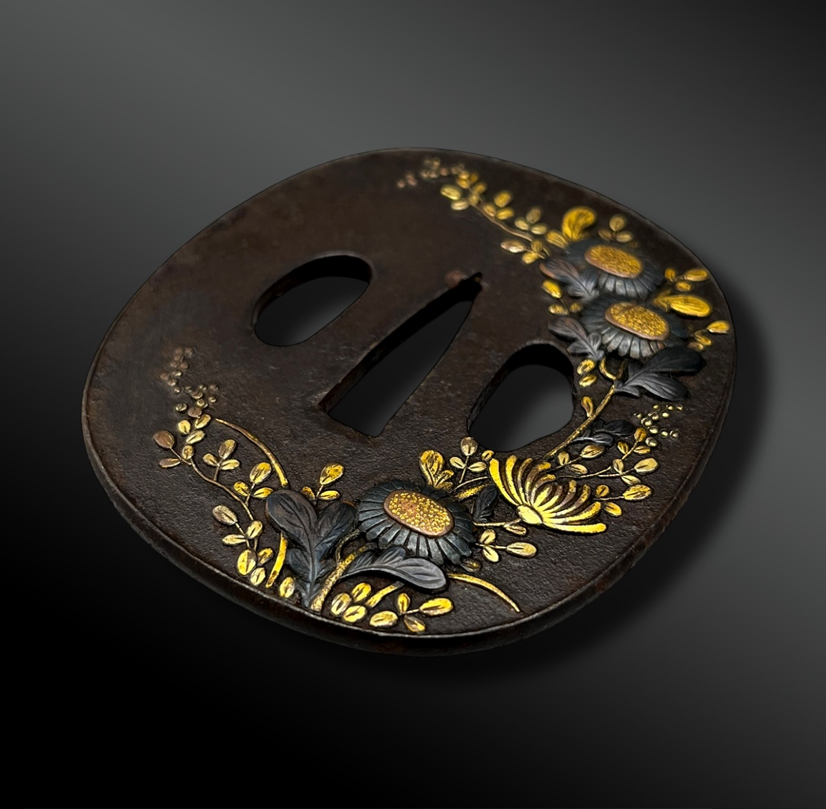 Tsuba Naga Maru Gata - Japan - Edo Period (1603-1868)-photo-2