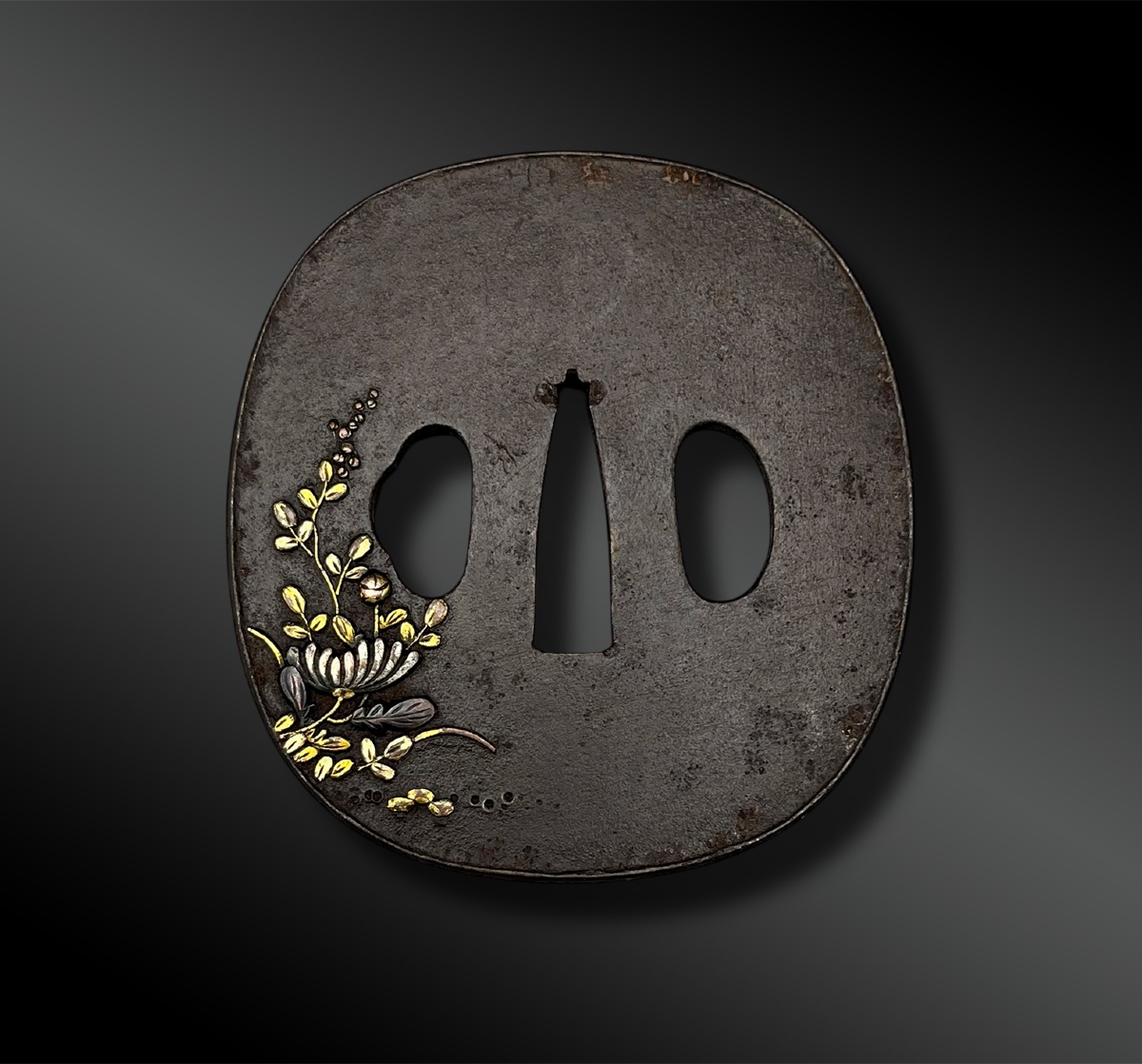 Tsuba Naga Maru Gata - Japan - Edo Period (1603-1868)-photo-4