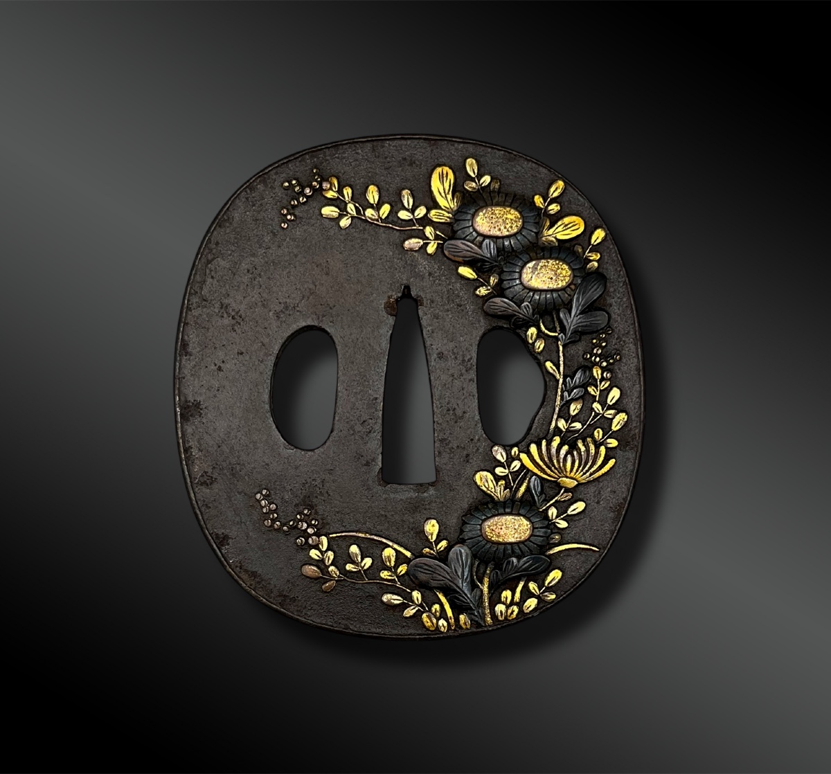 Tsuba Naga Maru Gata - Japan - Edo Period (1603-1868)