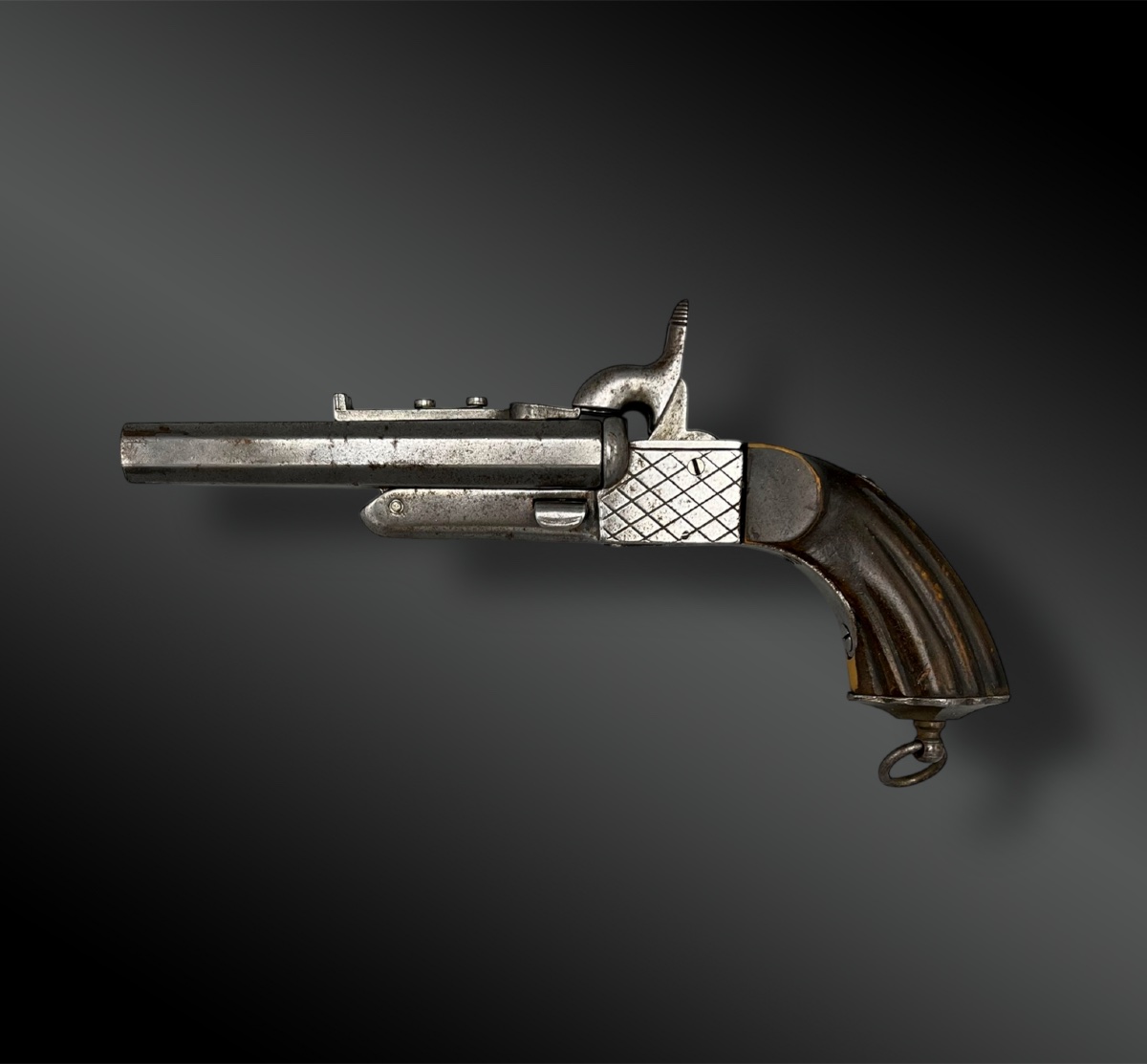 PISTOLET à coffre - Espagne ? - XIXème siècle-photo-4