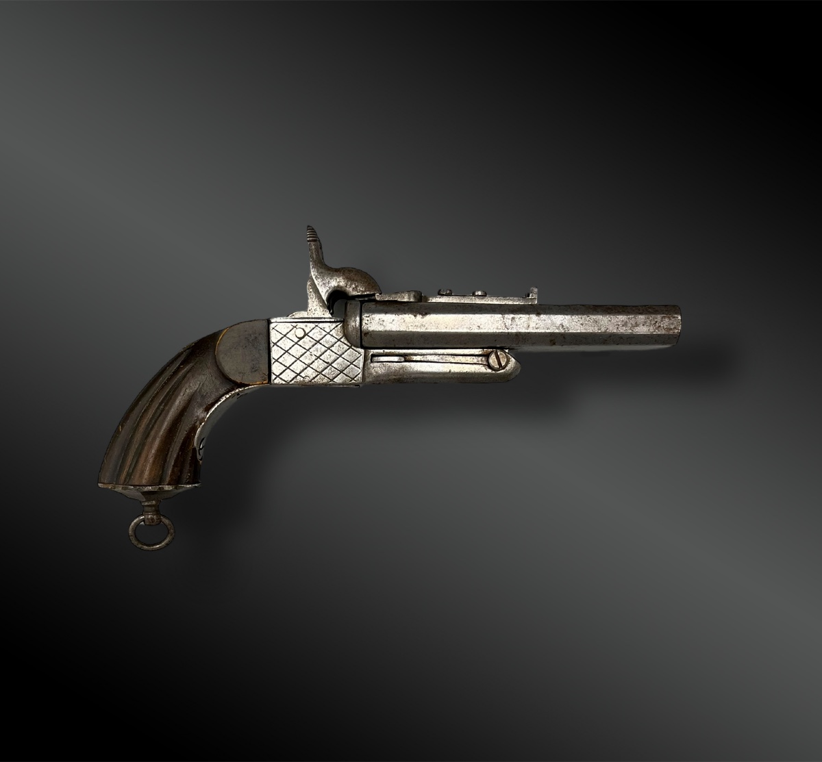 PISTOLET à coffre - Espagne ? - XIXème siècle