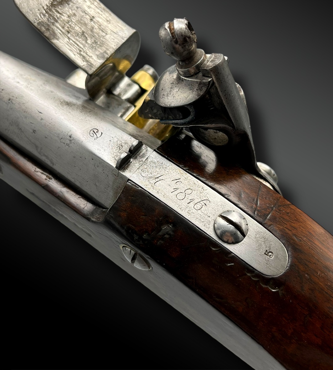 PISTOLET d’officier modèle 1816 - France - XIXème siècle-photo-3
