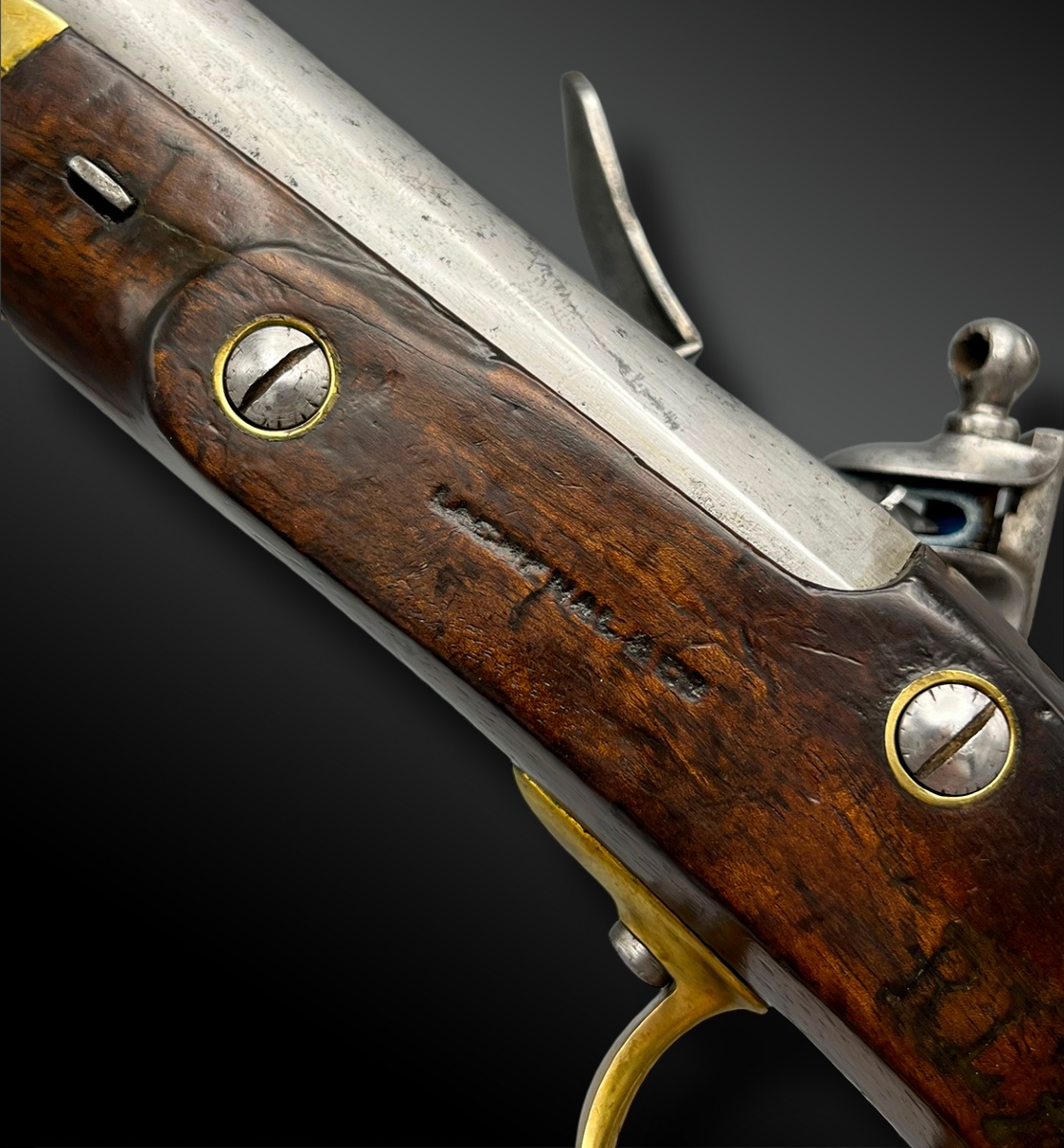 PISTOLET d’officier modèle 1816 - France - XIXème siècle-photo-2