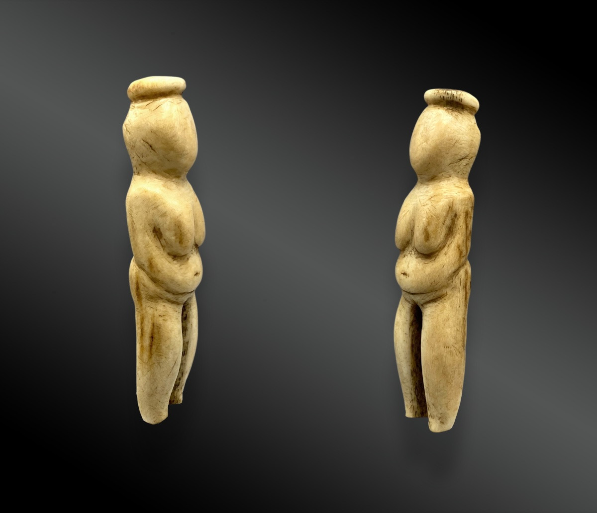 AMULETTE ANTHROPOMORPHE Culture Ammassalik ou Ammassalimiut, Groenland oriental-photo-3