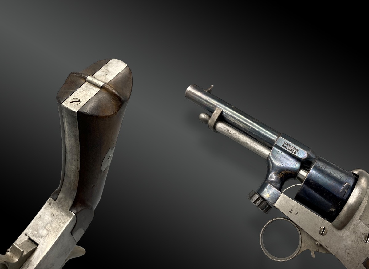 Mariette Sliding System Revolver Belgium, 1860/1870-photo-1