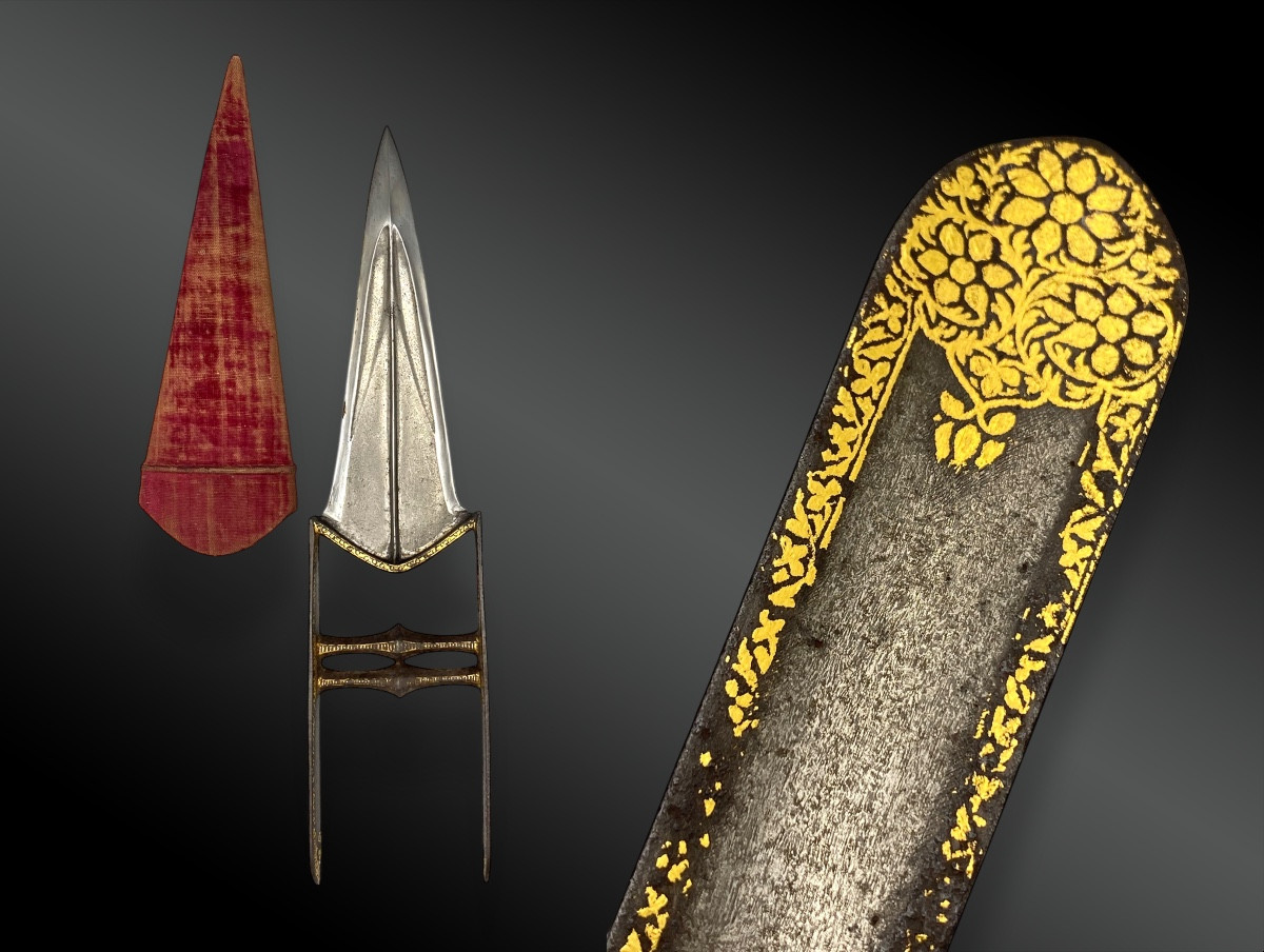 Dagger Called Katar Djamadhar, With Its Scabbard. Mughal Empire, India, Early 19th Century