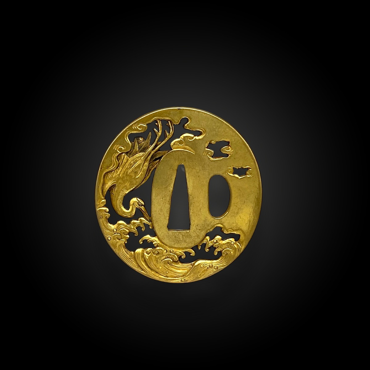 Tsuba Nagamaru Gata Signed. Japan – Late Edo Period (1606 – 1868)-photo-2