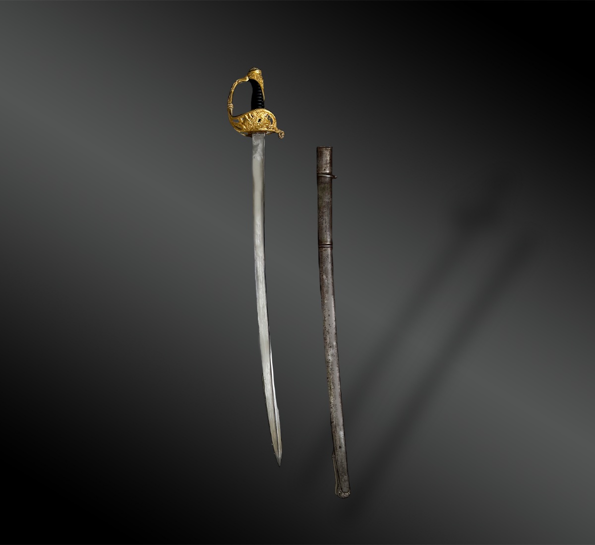 SABRE d’officiers des chasseurs de Vincennes, modèle 1838 - France - XIXème siècle-photo-2