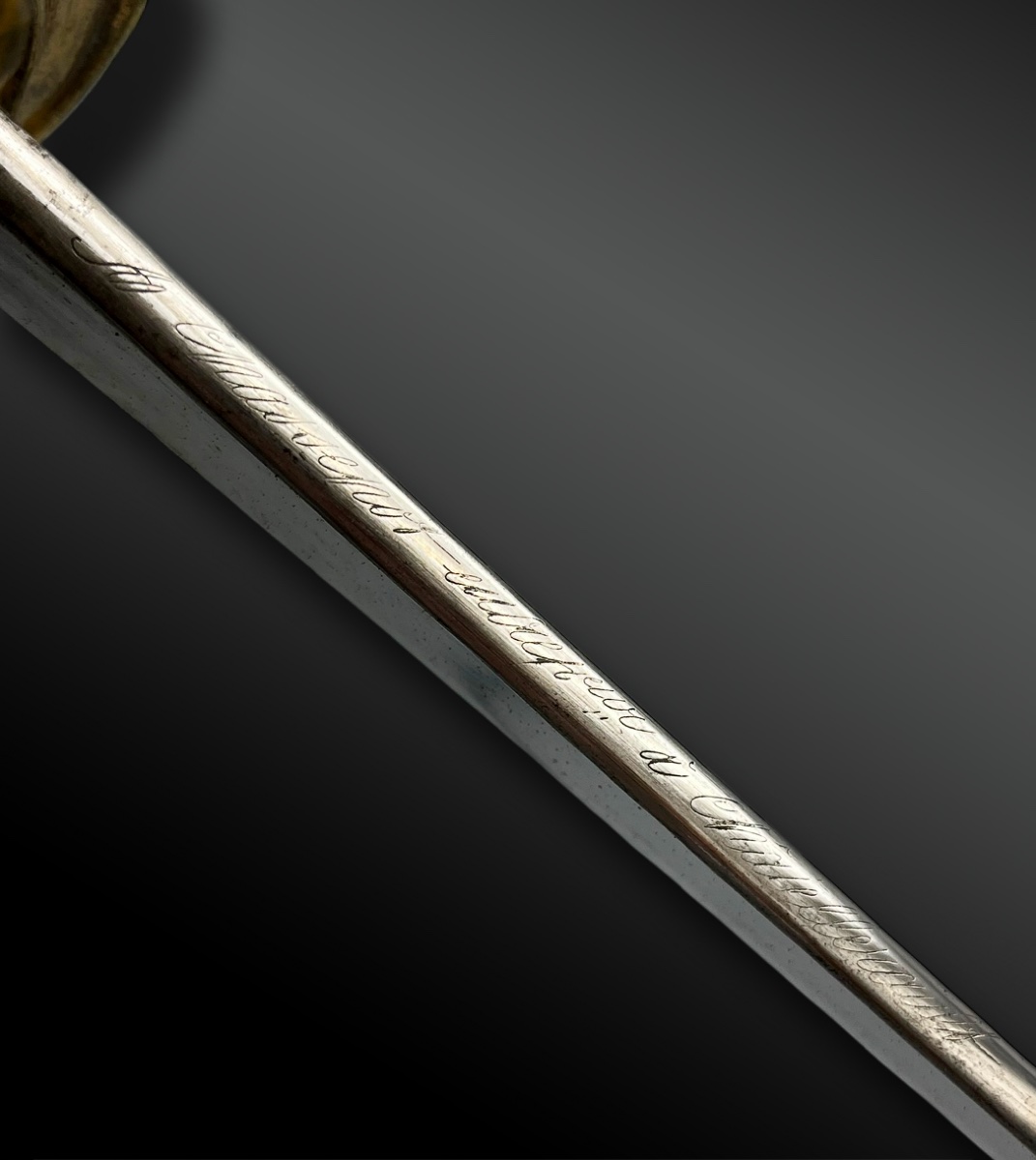 SABRE d’officiers des chasseurs de Vincennes, modèle 1838 - France - XIXème siècle-photo-1