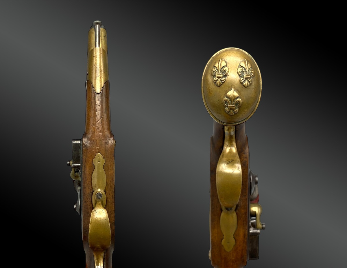 Pistol Of The Bodyguards Of The King's Military Household, Second Model Of 1818.-photo-4