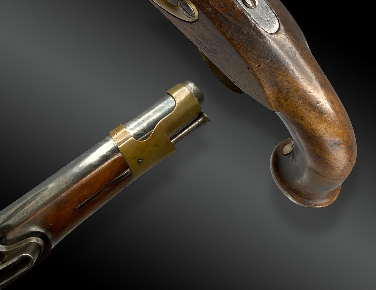 Pistol Of The Bodyguards Of The King's Military Household, Second Model Of 1818.-photo-1