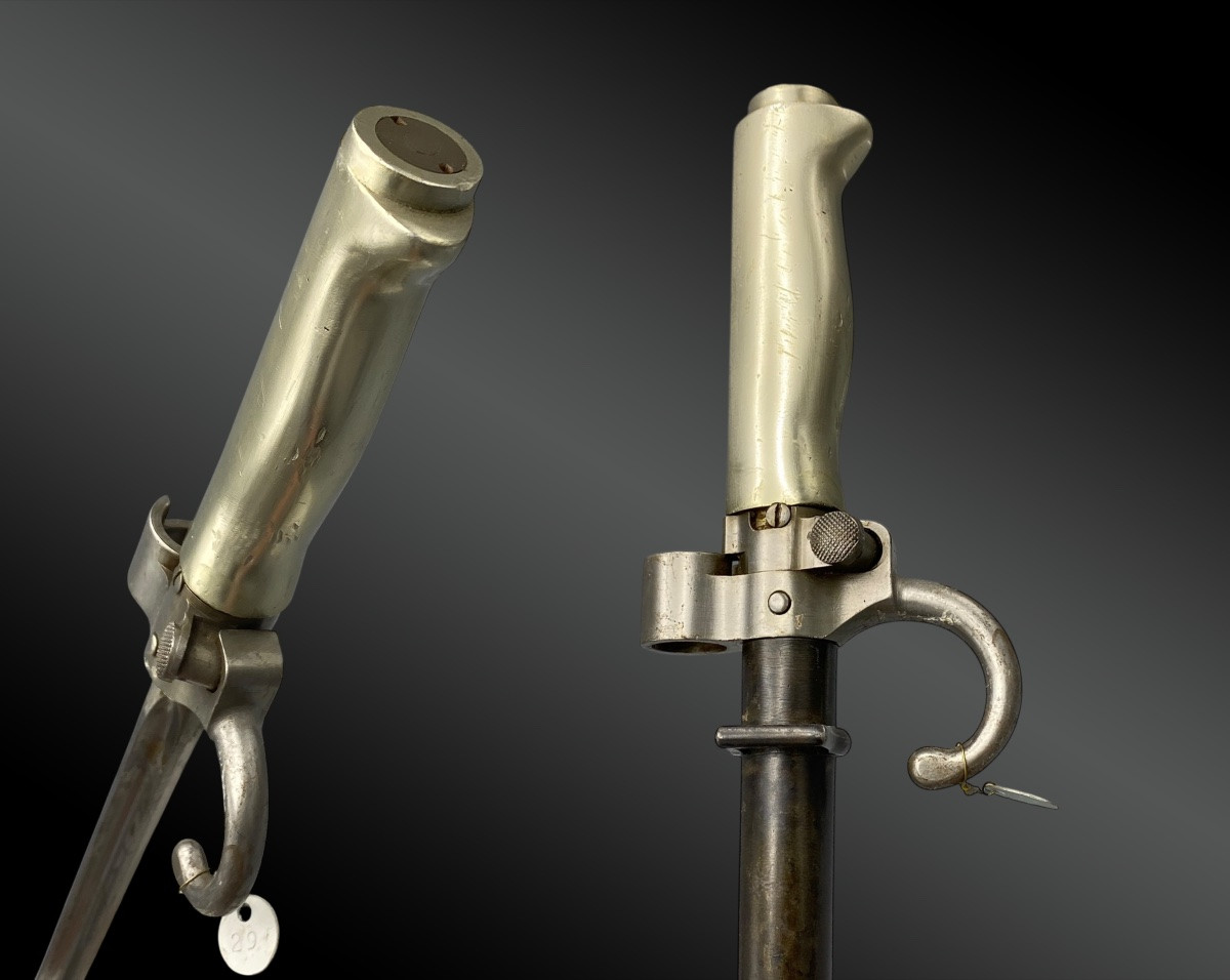 EPEE-BAÏONNETTE LEBEL modèle 1886 - avec fourreau France XIXème siècle-photo-3