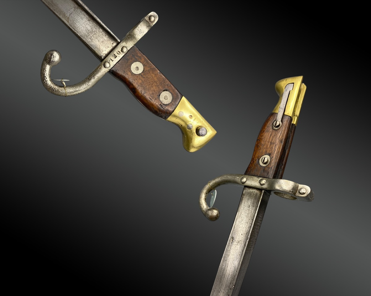 EPEE-BAÏONNETTE Gras modèle 1874 – SCOLAIRE - avec fourreau France XIXème siècle-photo-2