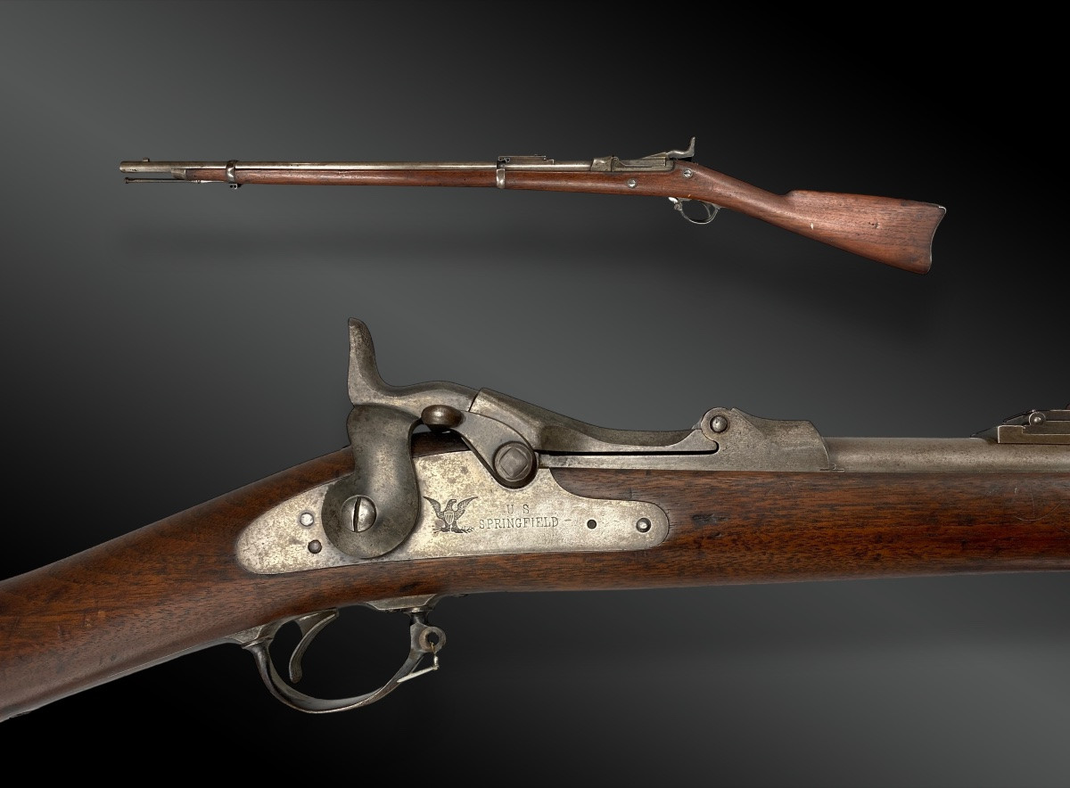 FUSIL SPRINGFIELD « TRAPDOOR », Modèle 1884, cadet rifle Etats-Unis, XIXème siècle-photo-2